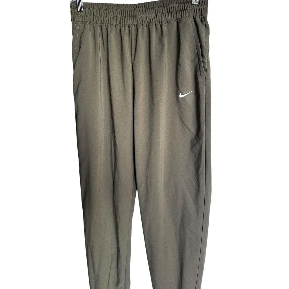 Nike‎ One Kids Dri-Fit Training Pants XL Slim Fit Olive Green Unisex Joggers